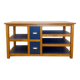 Spanish TV Console in Teak Wood, 1970s