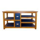 Spanish TV Console in Teak Wood, 1970s