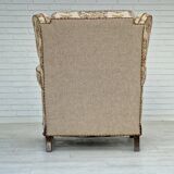 Fauteuil relax danois en tissu années 1950