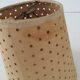 Mini lampshade with vintage perforated cardboard pliers