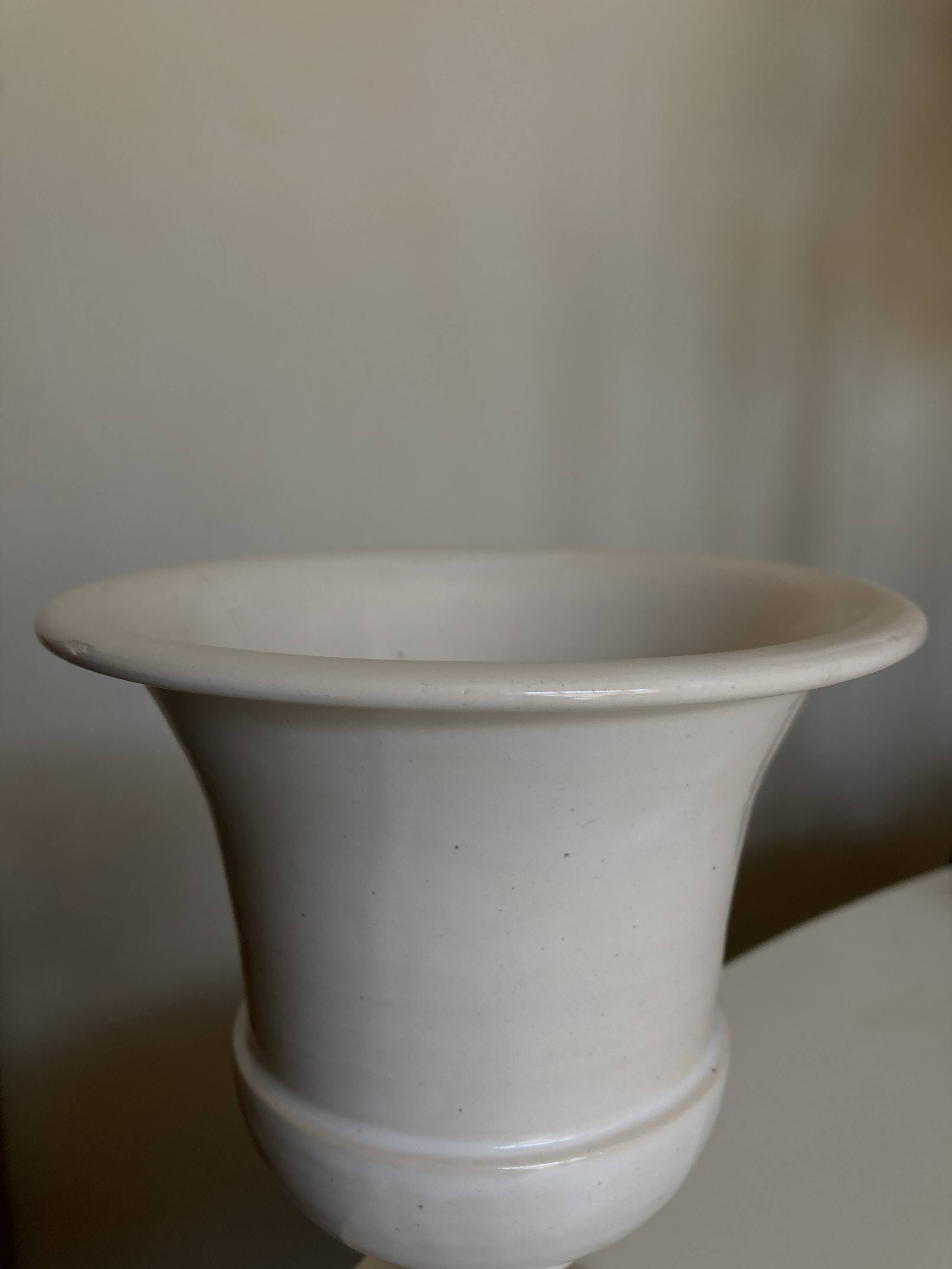 Medicis Jean Roger vase in white earth