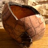 Raku heart ceramic