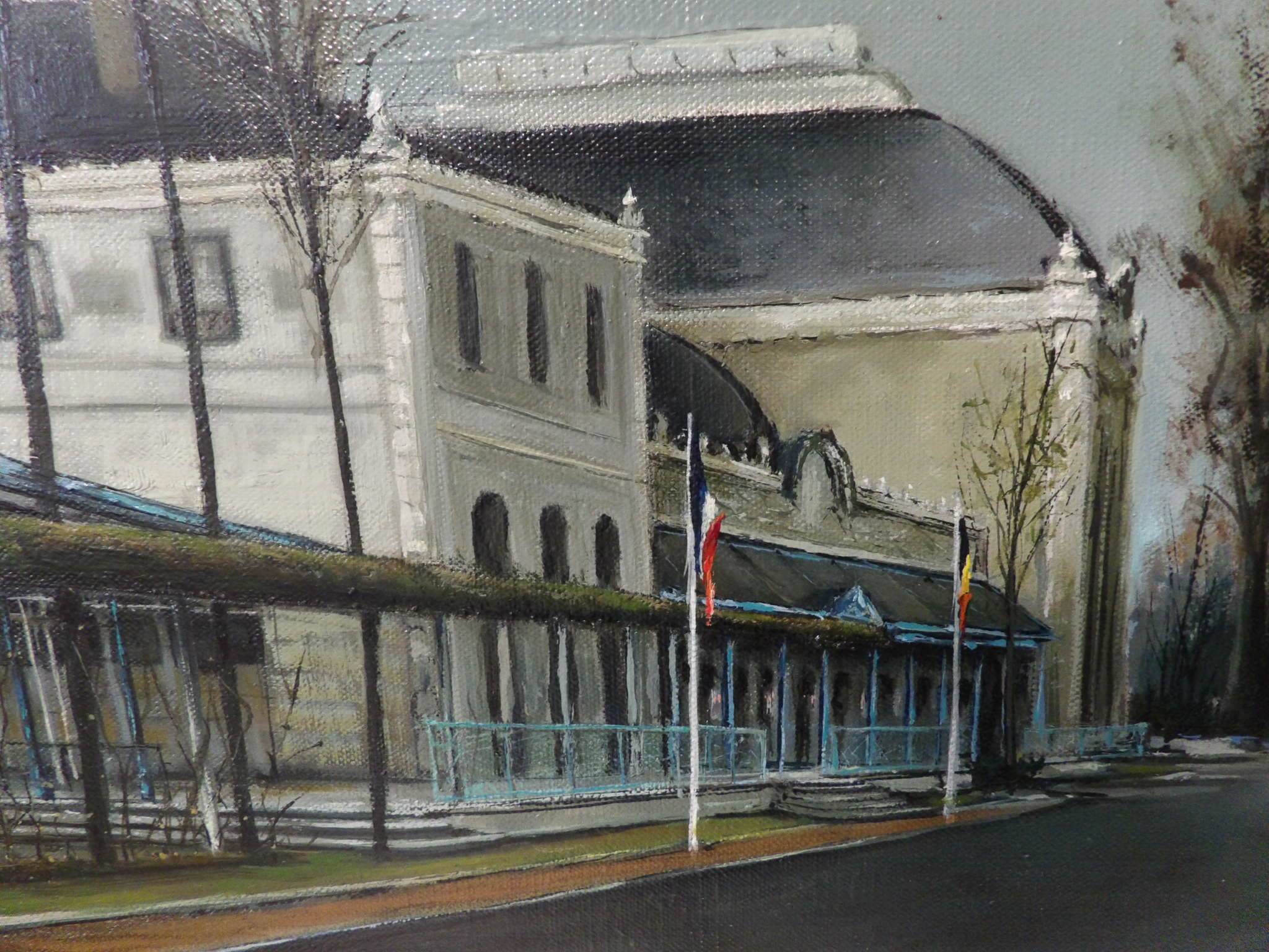 view from the esplanade of the Néris-les-Bains casino