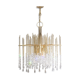 Brass and swarovsky crystals hanging lamp 1960