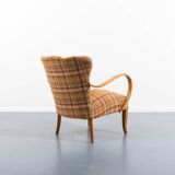 Sculptural Scandinavian Modern armchair, 1950’s