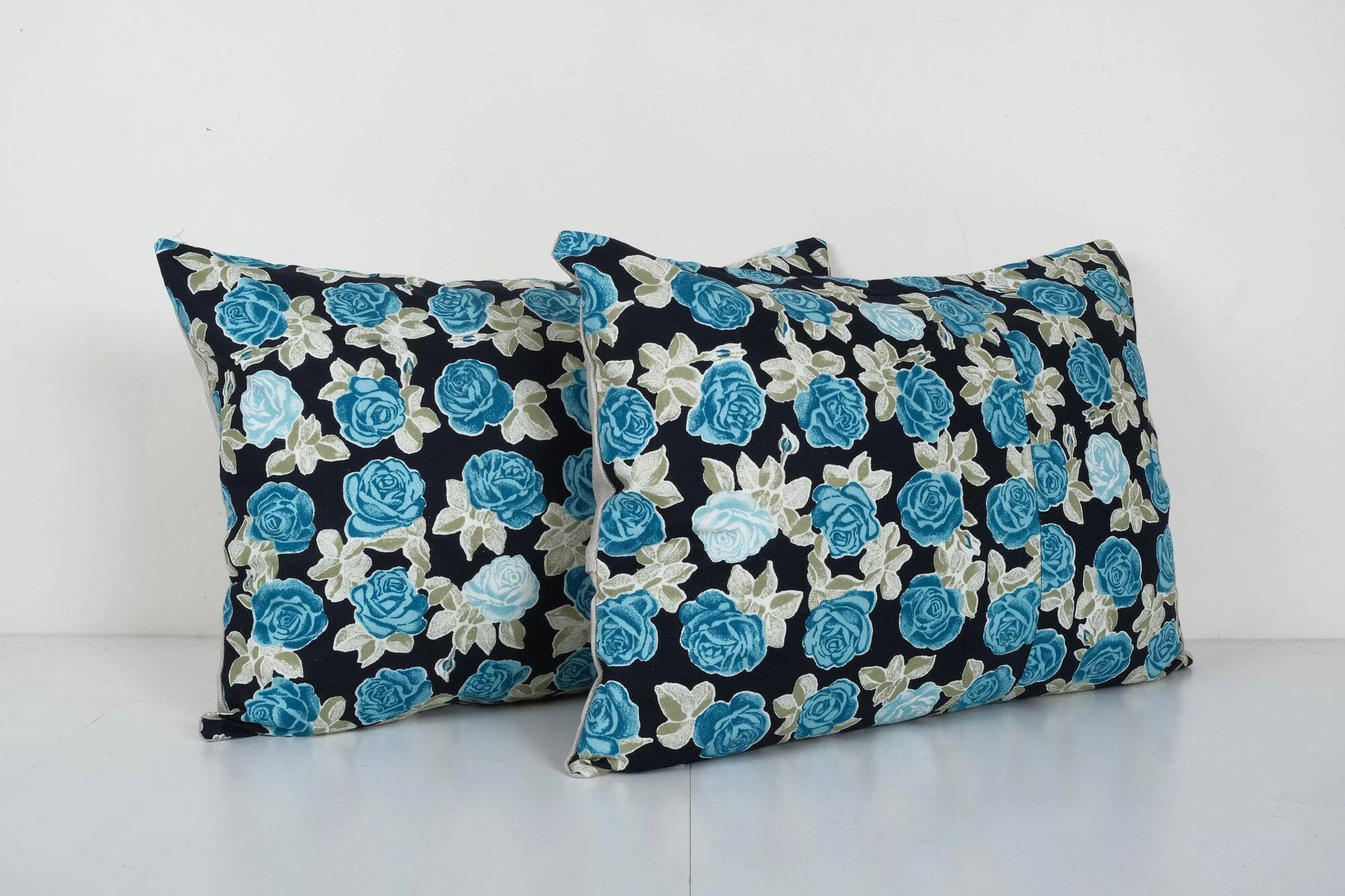 Set of 2 vintage Turkish cushion covers 61x41 cm