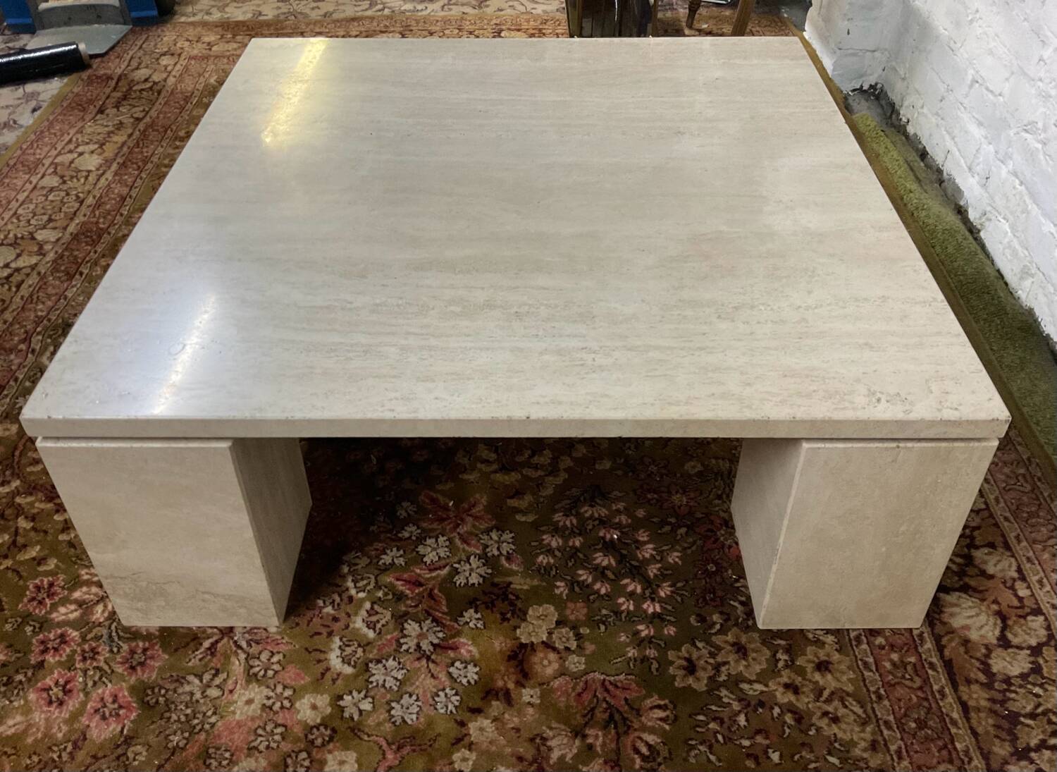 Travertine coffee table from the 70s