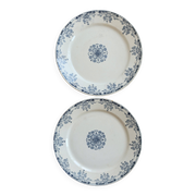 Antique flat plate, ironstone Sarreguemines U&C model Mignon.