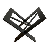 Geometric wooden magazine rack