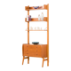Scandinavian mid century teak free standing wall unit, 1960s