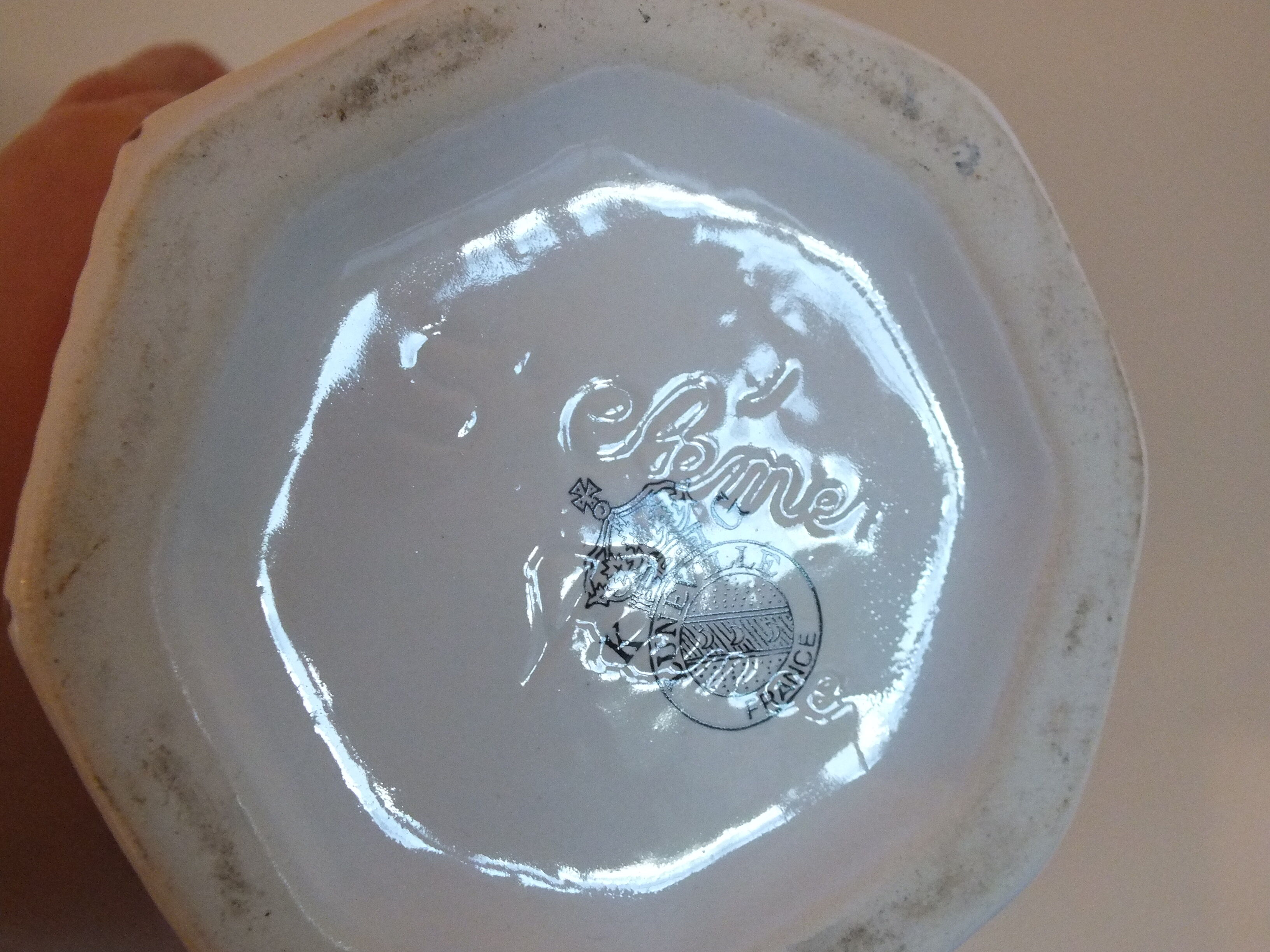 Earthenware vase of St Clement KG Lunéville decoration street lamp