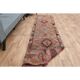 1970s Turkish Oushak Handmade Wool Cotton Orange Runner Rug 78x355