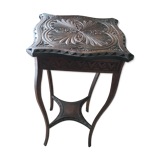 Carved wood table 1920