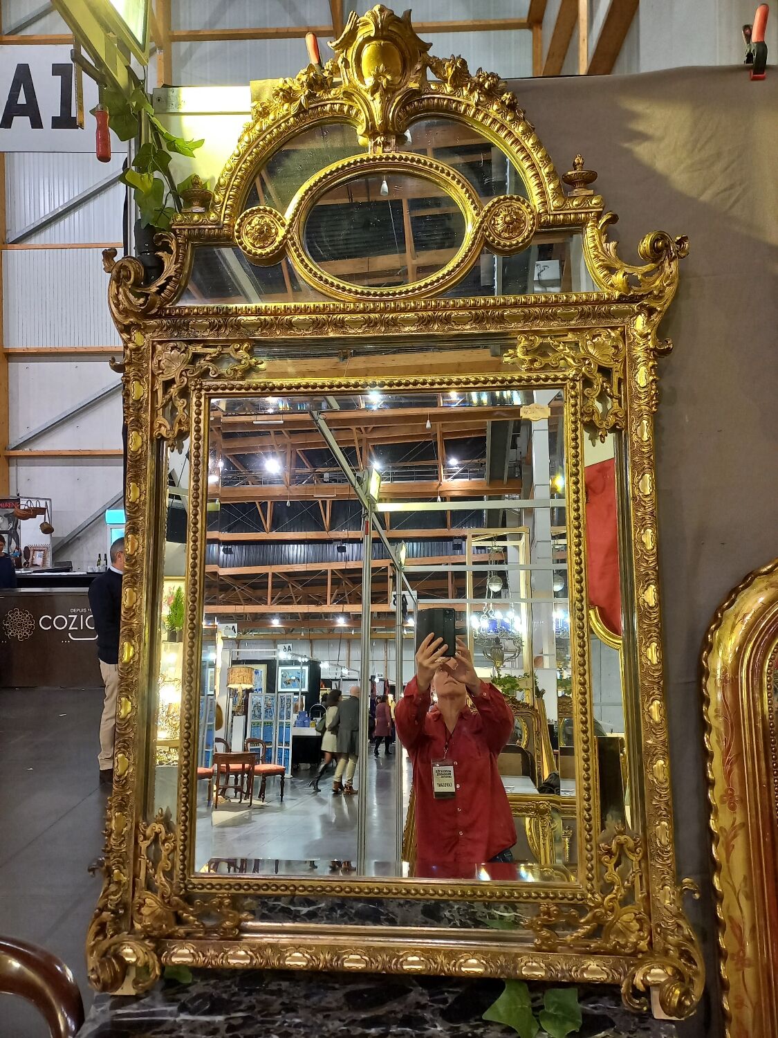 Mirror period XIX patecloses 1m60 x 1m