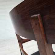 1920-30s, set of 2 armchairs, design after Georges Jacob, carved teak wood.