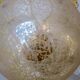 Doria Leuchten frosted glass and brass globe pendant light, 1970s