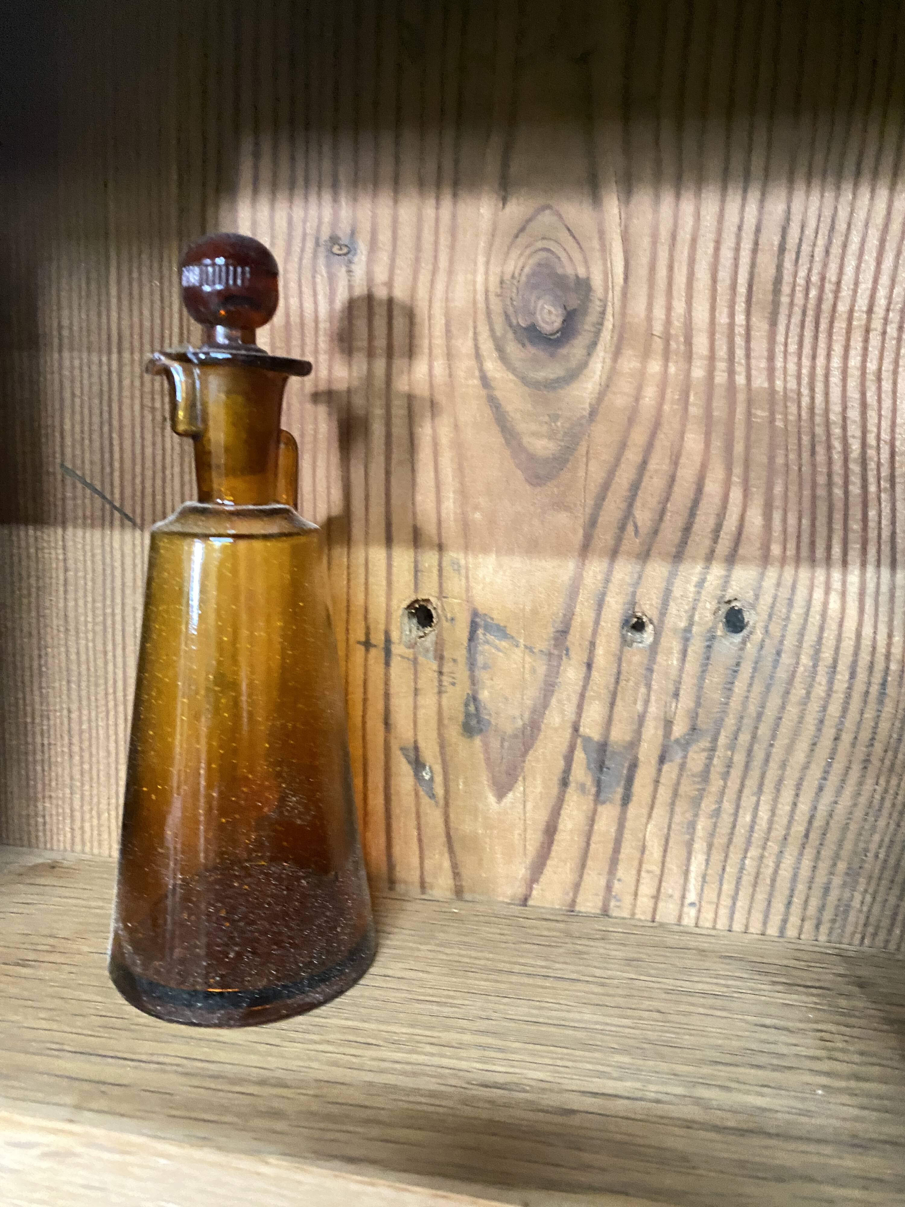Small column storage unit - antique comtoise