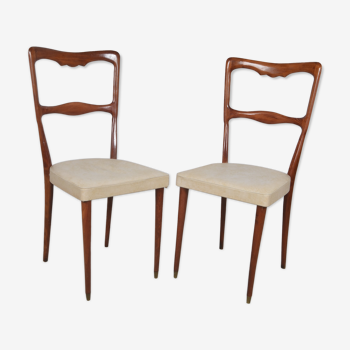 Scandinavian chairs skaï white