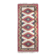Greta Kruse Mid-Century Wool Kilim 102x264cm, Signed