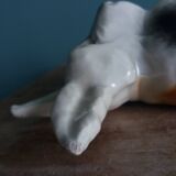 Dog signed Desvres Gabriel Fourmaintraux early 20th century