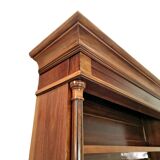 Grand cabinet d’apothicaire en acajou ancien, armoire de pharmacie Art Déco, bibliothèque