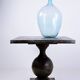 Vintage Turquoise Glass Bottle "Lady Jeanne" - France