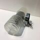Wall lamp double lights chrome and glass 70s