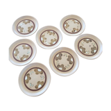 Lot de 7 assiettes Sarrguemines