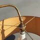 1950 floor lamp with ball head and magazine holders brass ball fasteners