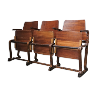 Vintage foldable theatre seats
