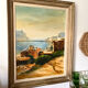Old oil on canvas, Mediterranean port scene signed Rufo.