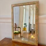 Miroir floral biseauté