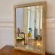 Beveled floral mirror