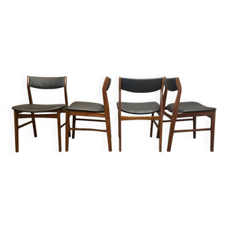 Set of 4 chairs "Scandinavian design" 1950