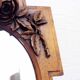 Ancient carved walnut frame mirror