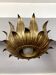 Ceiling light, Hans Kögl, sunflower model in gilded metal, 1950s.
