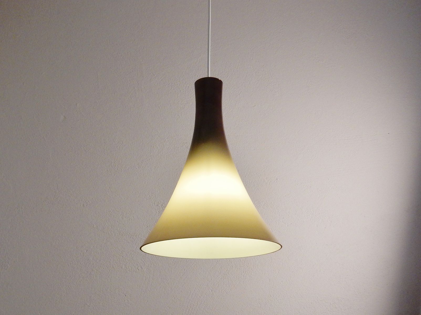 Suspension vintage en verre
