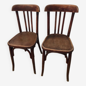 Paire de chaises bistrot Baumann