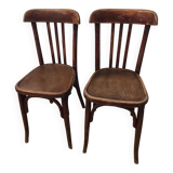 Paire de chaises bistrot Baumann