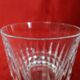3 glasses of Arques Villandry crystal whisky signed