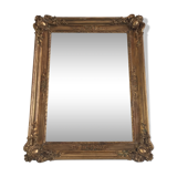 Mirror Restoration gilded gold&Ice Mercury/Moulding in medallions/Wood&Stuc/XIXth