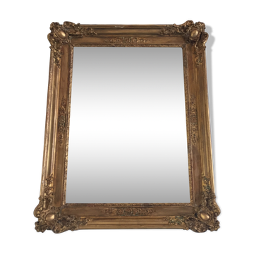 Miroir restauration doré or & glace mercure