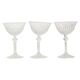 Set of 7 Regency Fidenza Crystal Champagne Glasses