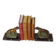 Vintage French Art Deco Panther Book Ends - Marble and Metal Bookends