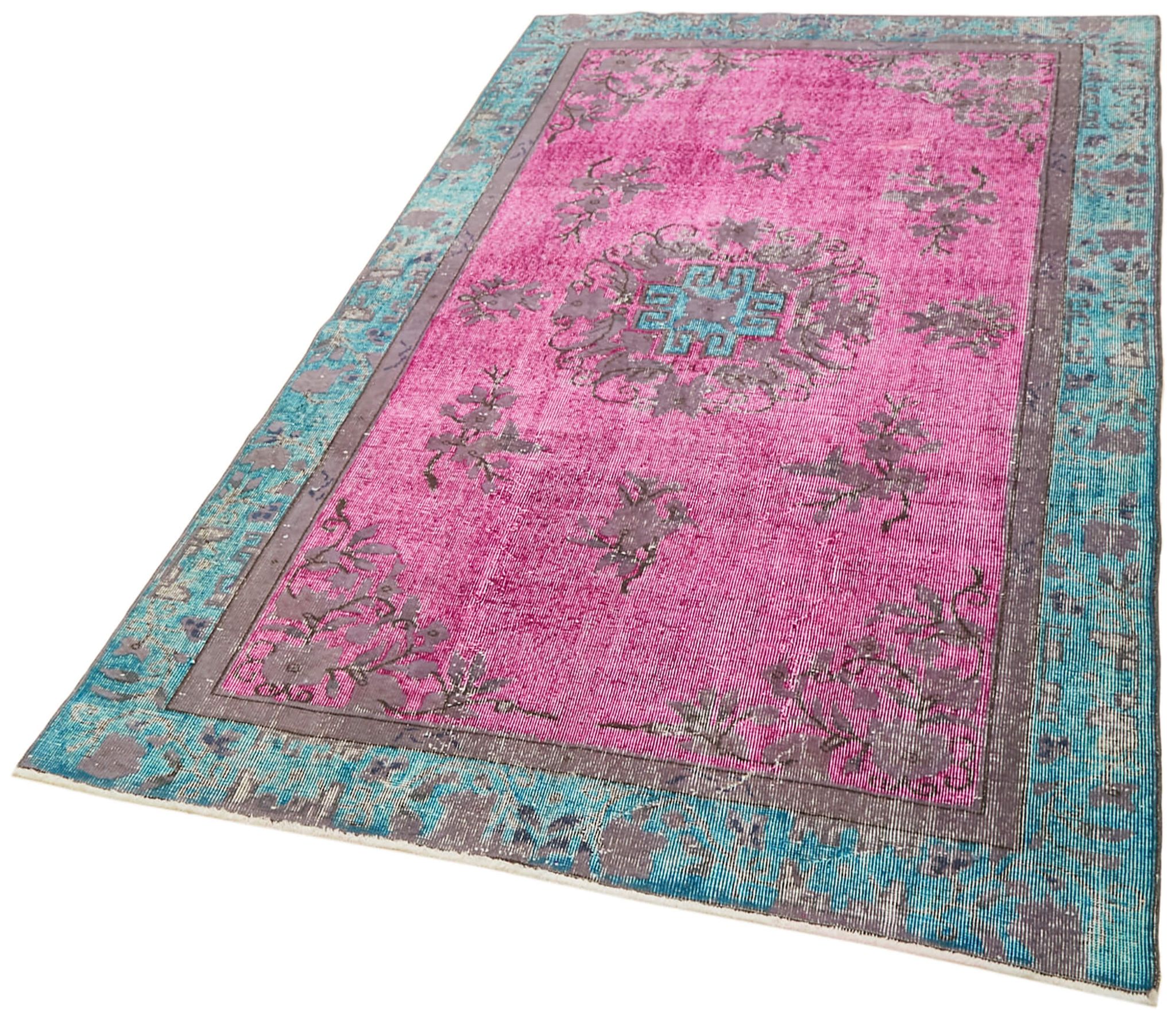 Tapis multicolore turc des années 1980 163 cm x 262 cm