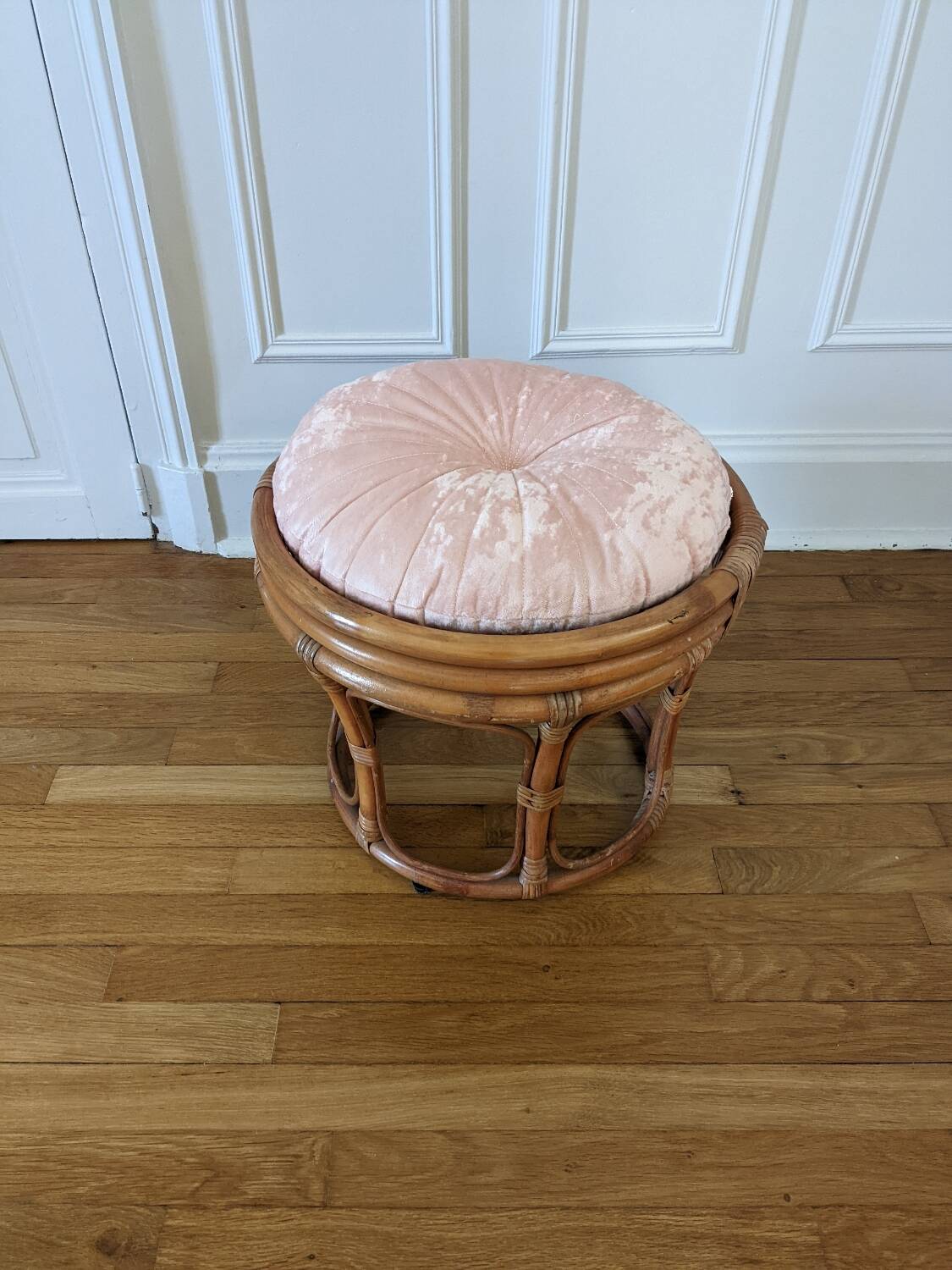 Pouf en rotin