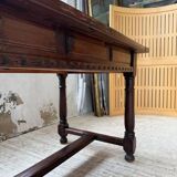 XXL table in solid dark walnut 3m