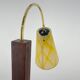 Lampadaire en bois et laiton des années 1950, Allemagne