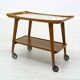 Chariot de bar et table en opale, Allemagne, années 1970.