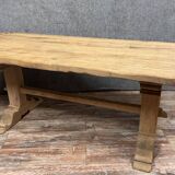dining table in solid wood and marquetry from the late 19th century